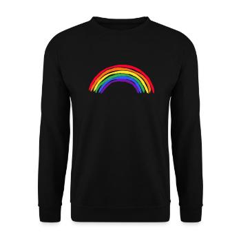 LGBT Amis Pride Droits Sentence Cadeau - Sweat-shirt Unisexe - noir - Devant - Alina (178cm) & Michal (187cm)