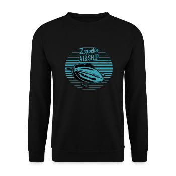 Zeppelin Fan - Unisex Pullover - Schwarz - Vorne - Alina (178cm) & Michal (187cm)