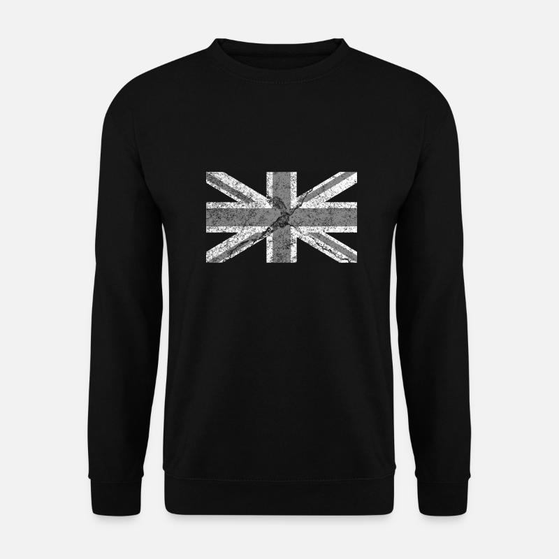 Grunge Britain Flagge - Unisex Pullover - Schwarz