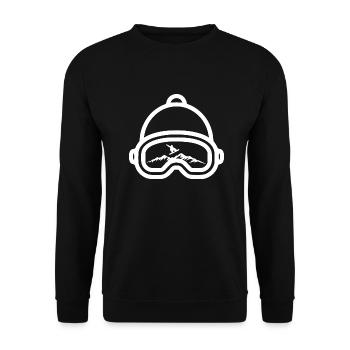 Snowboard Snowboarder - Unisex Sweatshirt - black - Front - Alina (178cm) & Michal (187cm)