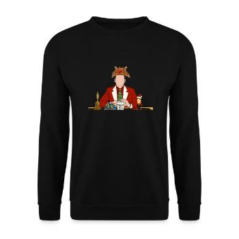Office mit Michael - Christmas in the Office - Unisex Pullover - Schwarz - Vorne - Alina (178cm) & Michal (187cm)