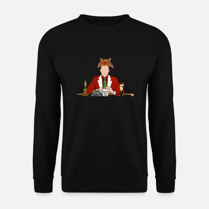 Office mit Michael - Christmas in the Office - Unisex Pullover - Schwarz