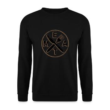 meat - Unisex Sweatshirt - black - Front - Alina (178cm) & Michal (187cm)