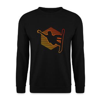 Snowboard Enfants Snowboarder Hommes Femmes Apres Sk - Sweat-shirt Unisexe - noir - Devant - Alina (178cm) & Michal (187cm)