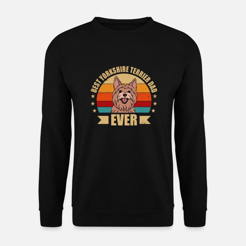 MEILLEUR YORKSHIRE TERRIER Papa - Sweat-shirt Unisexe - noir