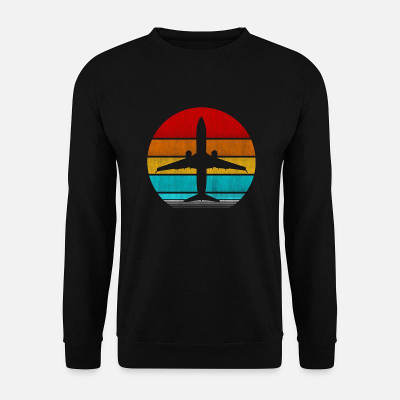 Flugzeug - Unisex Pullover - Schwarz