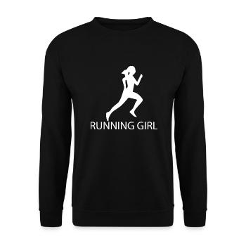 Triathlon Swim Bike Run - Unisex Sweatshirt - black - Front - Alina (178cm) & Michal (187cm)