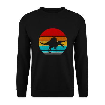 Spinosaurus - Unisex Pullover - Schwarz - Vorne - Alina (178cm) & Michal (187cm)
