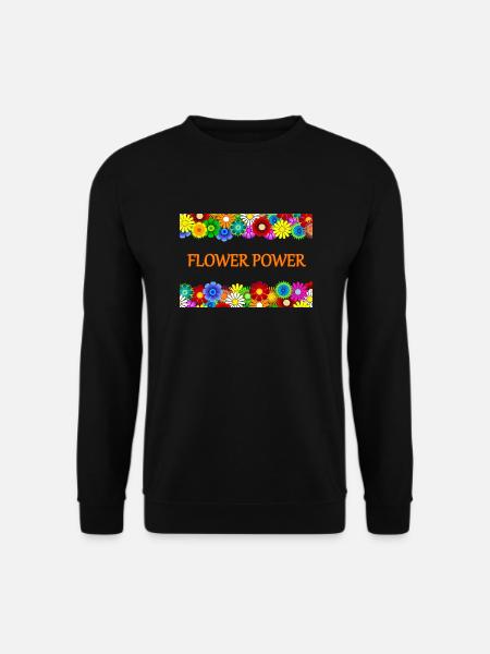 Flower Power - Unisex Sweatshirt - black