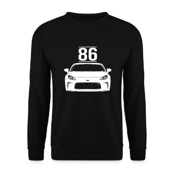 Sportwagen Auto Tuning Performance Japan JDM 86 - Unisex Pullover - Schwarz - Vorne - Alina (178cm) & Michal (187cm)