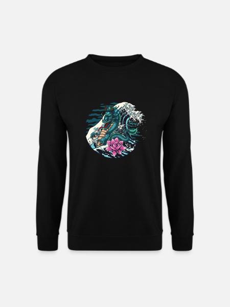 water dragon - Unisex Pullover - Schwarz