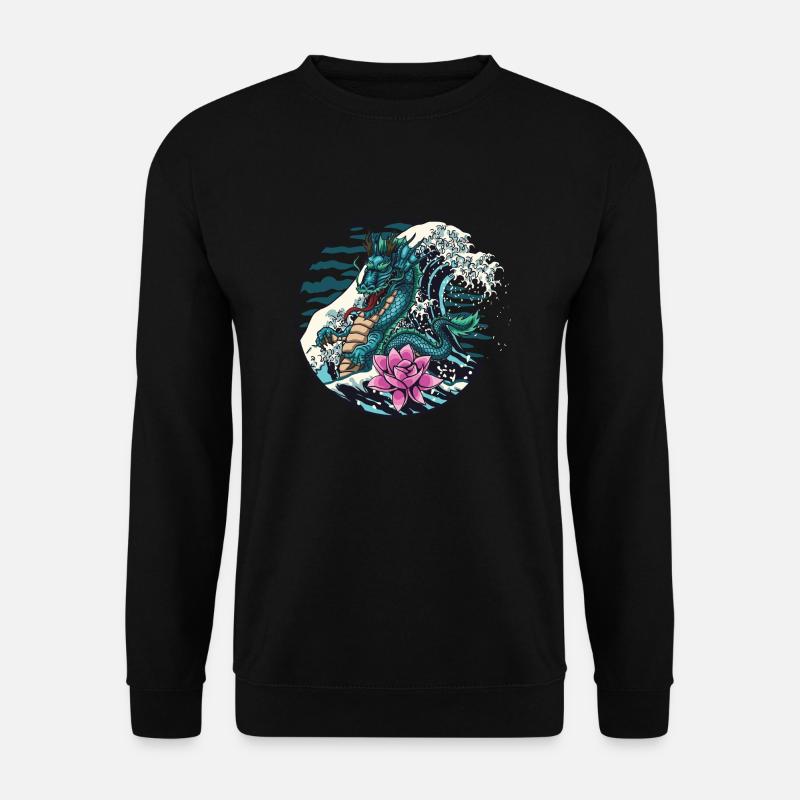 water dragon - Unisex Pullover - Schwarz