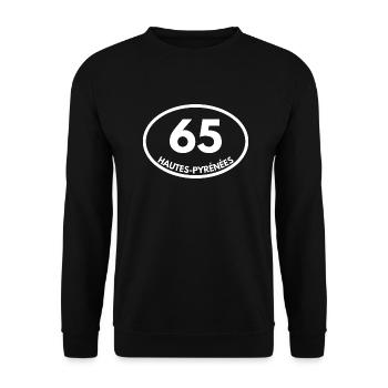 65 - Sweat-shirt Unisexe - noir - Devant - Alina (178cm) & Michal (187cm)