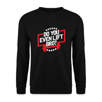 Do you even lift bro? - Sweat-shirt Unisexe - noir - Devant - Alina (178cm) & Michal (187cm)