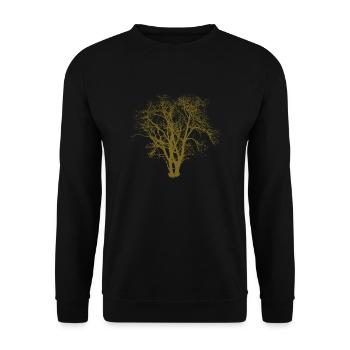 Tree - Unisex Sweatshirt - black - Front - Alina (178cm) & Michal (187cm)