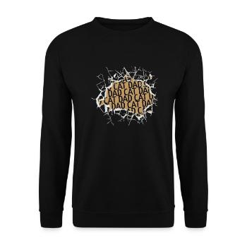 animal valentines day cool - Unisex Pullover - Schwarz - Vorne - Alina (178cm) & Michal (187cm)