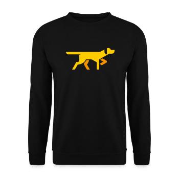 Hund Dog - Unisex Sweatshirt - black - Front - Alina (178cm) & Michal (187cm)