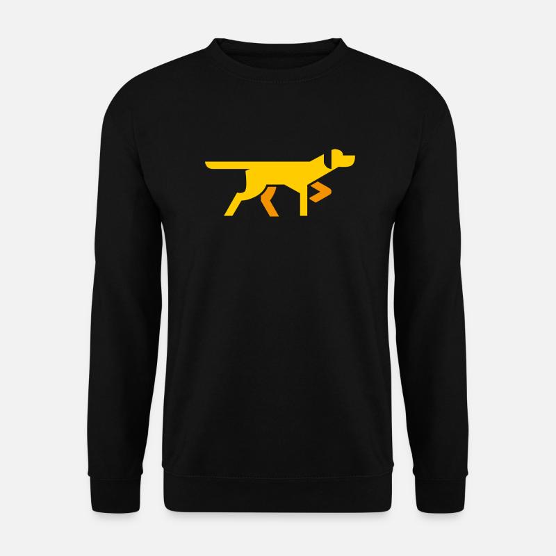 hund - Unisex Pullover - Schwarz