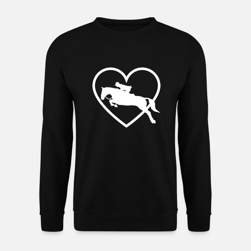 Reiten - Reiter Geschenkidee - Unisex Pullover - Schwarz
