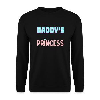 Daddys Prinzessin - Unisex Pullover - Schwarz - Vorne - Alina (178cm) & Michal (187cm)