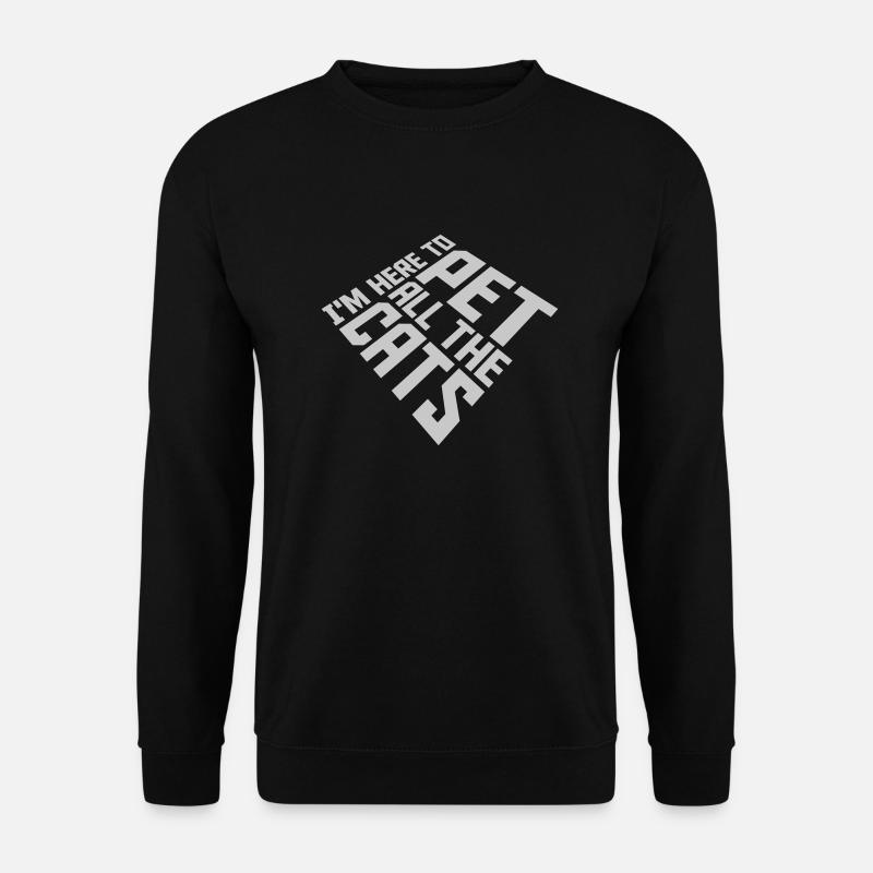Pet All The Cats - Unisex Sweatshirt - black