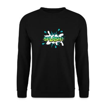 Colorful Chalkboard - Unisex Sweatshirt - black - Front - Alina (178cm) & Michal (187cm)