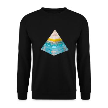 Stimme des Meeres - Unisex Pullover - Schwarz - Vorne - Alina (178cm) & Michal (187cm)