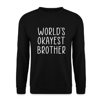 le frère le plus correct du monde - Sweat-shirt Unisexe - noir - Devant - Alina (178cm) & Michal (187cm)