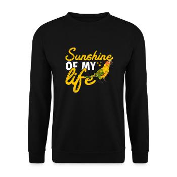 Molinasittich Perroquet Oiseau Perruche du Soleil - Sweat-shirt Unisexe - noir - Devant - Alina (178cm) & Michal (187cm)
