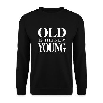 Vieux est le nouveau jeune - Sweat-shirt Unisexe - noir - Devant - Alina (178cm) & Michal (187cm)