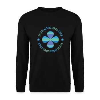 Klee - Unisex Pullover - Schwarz - Vorne - Alina (178cm) & Michal (187cm)