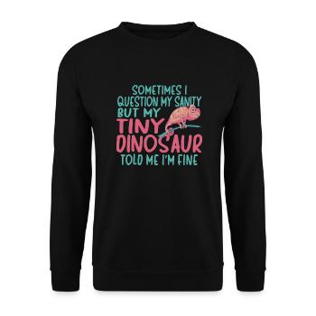 Herpétologiste des reptiles lézards caméléons - Sweat-shirt Unisexe - noir - Devant - Alina (178cm) & Michal (187cm)