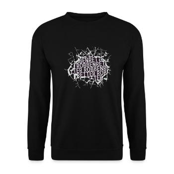 kinder animalliberationfront geek humor tierschutz - Unisex Pullover - Schwarz - Vorne - Alina (178cm) & Michal (187cm)