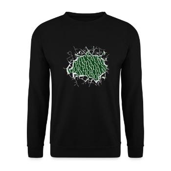 awesome grumbler joke animal shelter animal lover - Unisex Sweatshirt - black - Front - Alina (178cm) & Michal (187cm)