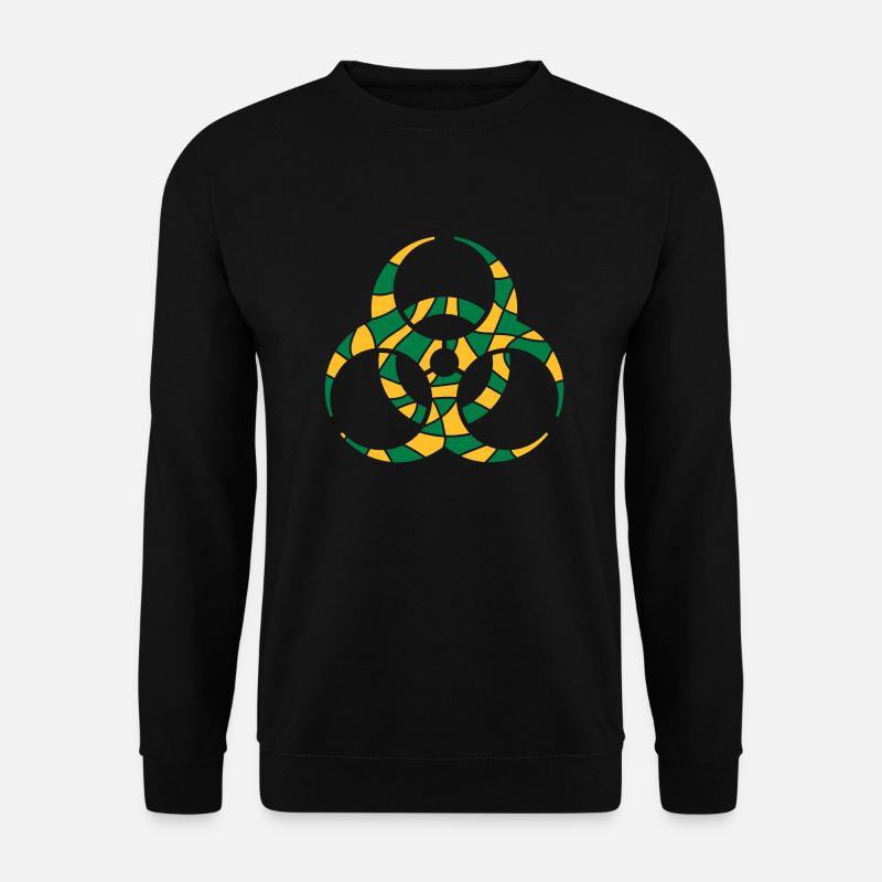 Symbol Biohazard Cracks Design - Unisex Sweatshirt - black
