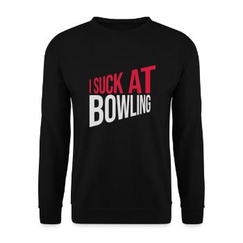 Je suis nul au bowling - Sweat-shirt Unisexe - noir - Devant - Alina (178cm) & Michal (187cm)