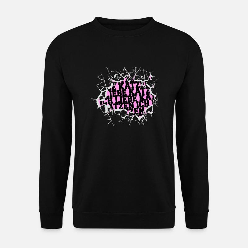 witzig statement spruch großkatze geschenkidee - Unisex Pullover - Schwarz