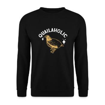 Wachtel Vogel Liebhaber Geschenk - Unisex Pullover - Schwarz - Vorne - Alina (178cm) & Michal (187cm)