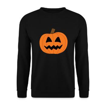 Citrouille - Sweat-shirt Unisexe - noir - Devant - Alina (178cm) & Michal (187cm)