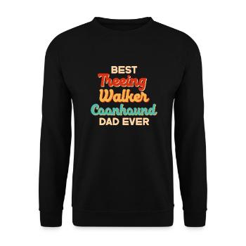 Treeing Walker Coonhound - Unisex Sweatshirt - black - Front - Alina (178cm) & Michal (187cm)