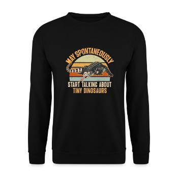Tegu Eidechse Reptil Herpetologe - Unisex Pullover - Schwarz - Vorne - Alina (178cm) & Michal (187cm)