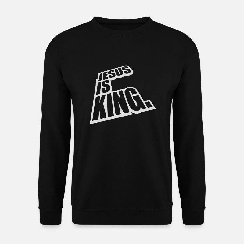 jesus is king quote - Unisex Sweatshirt - black