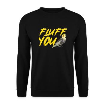 cockatiel cockatoo parrot bird gift - Unisex Sweatshirt - black - Front - Alina (178cm) & Michal (187cm)