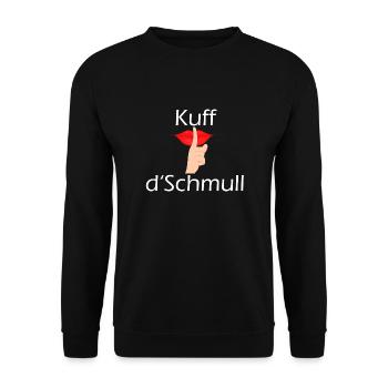 kuff d'Schmull white - Sweat-shirt Unisexe - noir - Devant - Alina (178cm) & Michal (187cm)