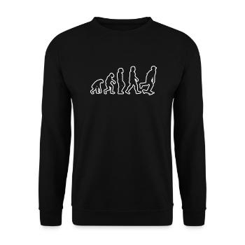 Skateboard Skating Skateboarding Longboard Skater - Unisex Sweatshirt - black - Front - Alina (178cm) & Michal (187cm)
