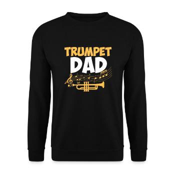 Trompettiste Papa Trompettiste Père Trompettiste - Sweat-shirt Unisexe - noir - Devant - Alina (178cm) & Michal (187cm)