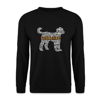 Goldendoodle Doodle Dog - Unisex Sweatshirt - black - Front - Alina (178cm) & Michal (187cm)