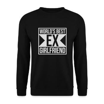 worlds best ex girlfriend - Unisex Pullover - Schwarz - Vorne - Alina (178cm) & Michal (187cm)