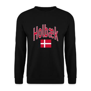 Drapeau du Danemark de Holbæk - Sweat-shirt Unisexe - noir - Devant - Alina (178cm) & Michal (187cm)