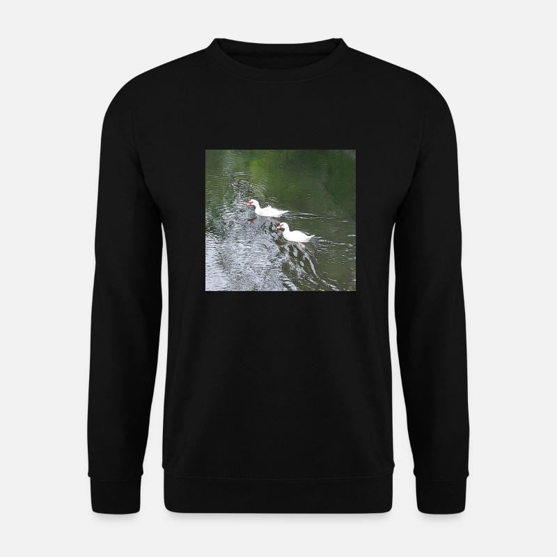 Entenpaar - Unisex Pullover - Schwarz
